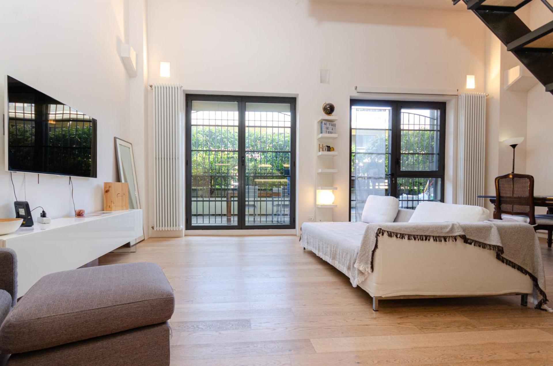 Vivimihome Loft Su Due Livelli Con Terrazzo Milano Exteriör bild
