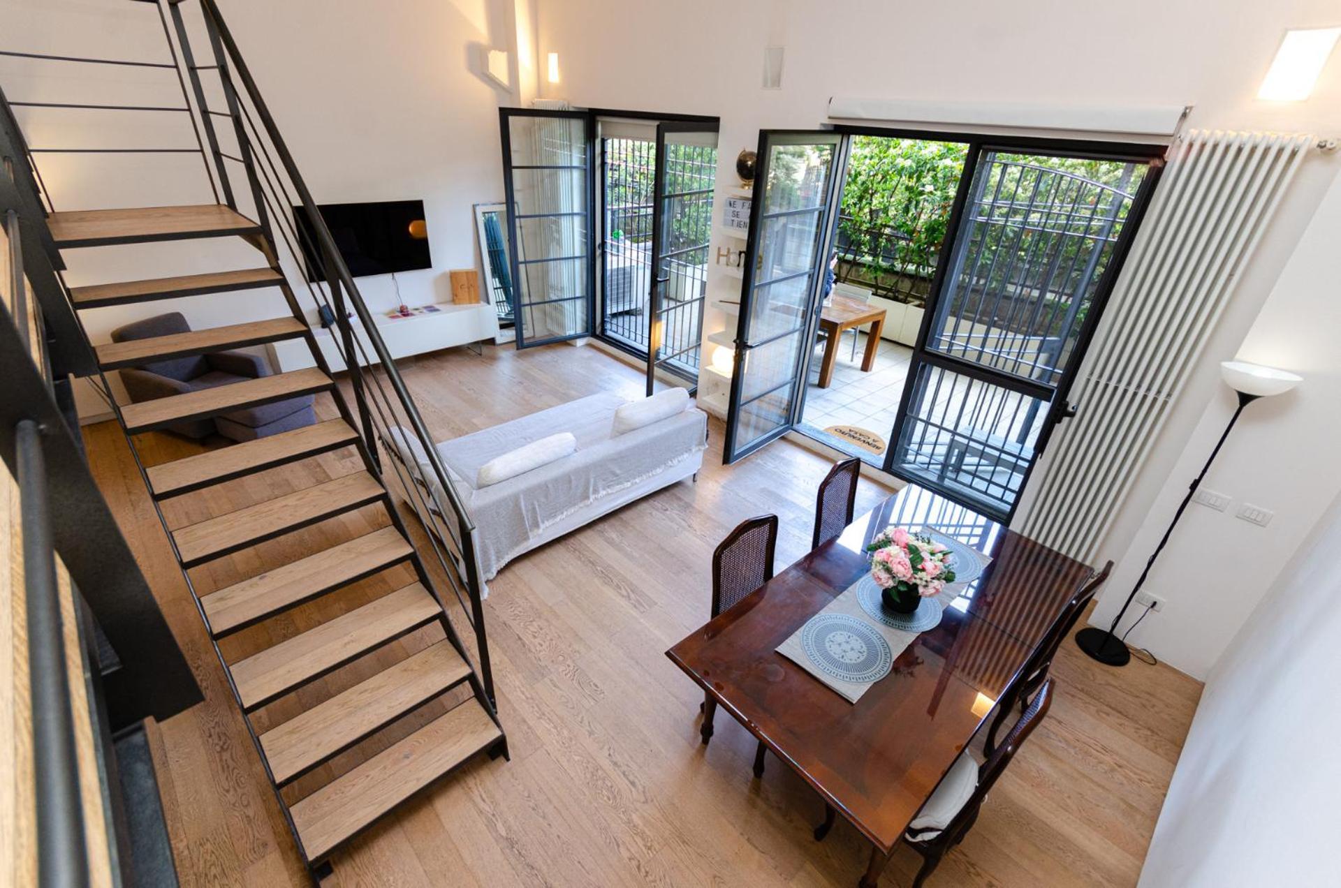 Vivimihome Loft Su Due Livelli Con Terrazzo Milano Exteriör bild