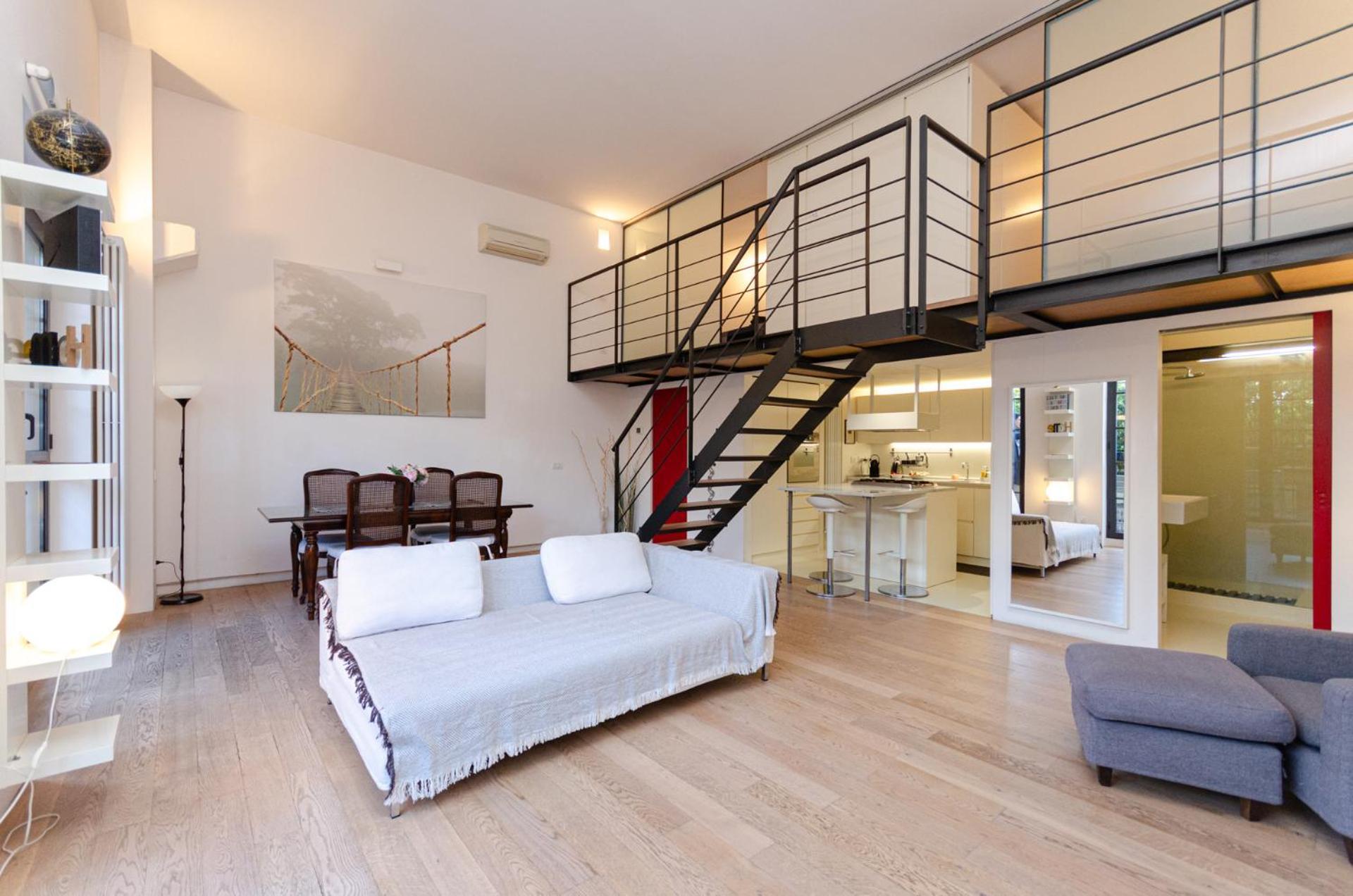 Vivimihome Loft Su Due Livelli Con Terrazzo Milano Exteriör bild